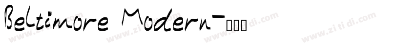 Beltimore Modern字体转换